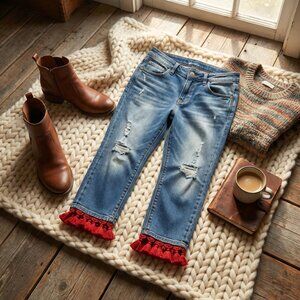 Pilcro and the Letter Press High-Waisted Skinny Jeans  petite